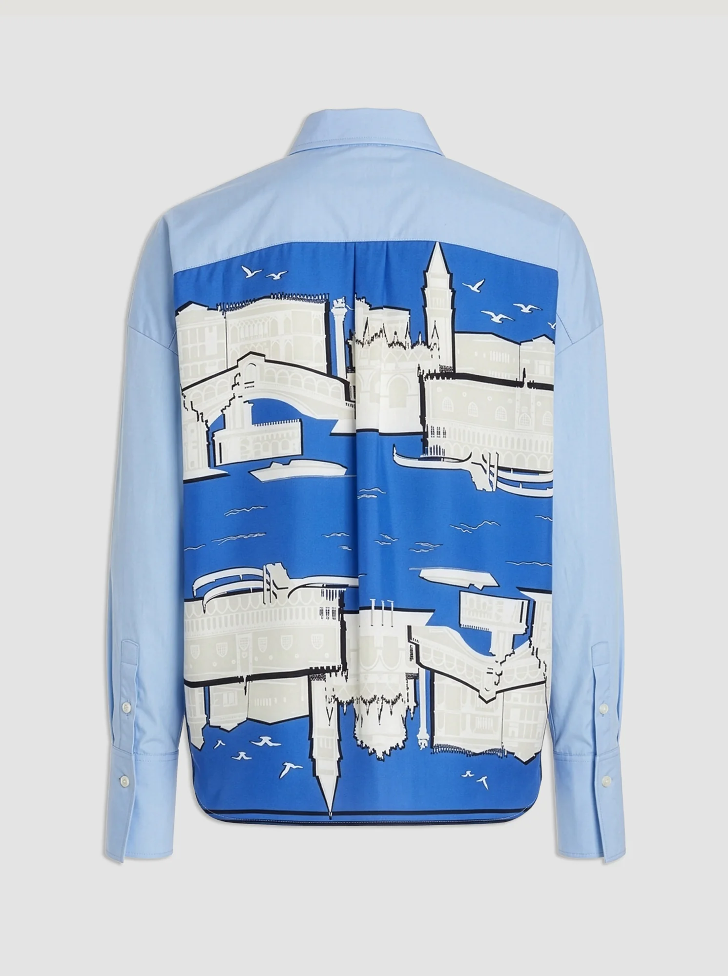 SIRENE Scarf back shirt Pale Blue/Lagoon - Image 2