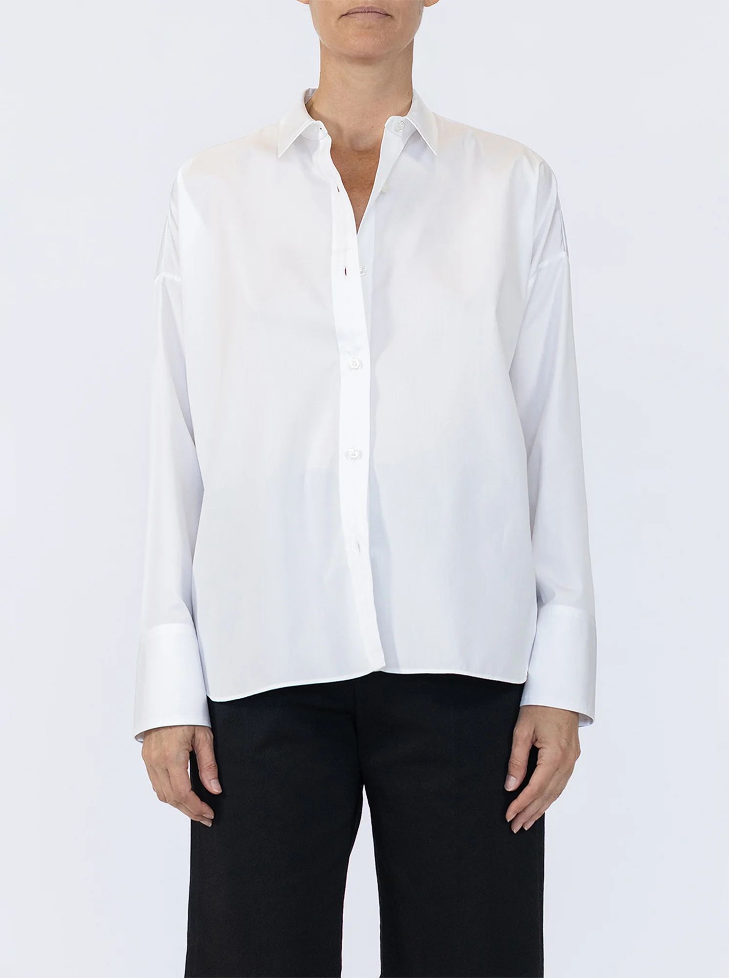 SIRENE Scarf back shirt White/Lagoon - Image 4