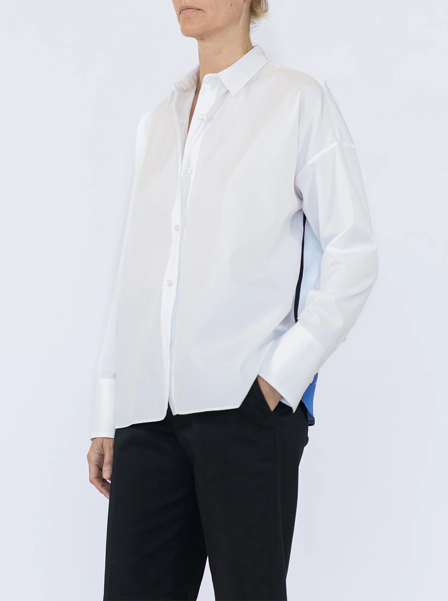 SIRENE Scarf back shirt White/Lagoon - Image 6
