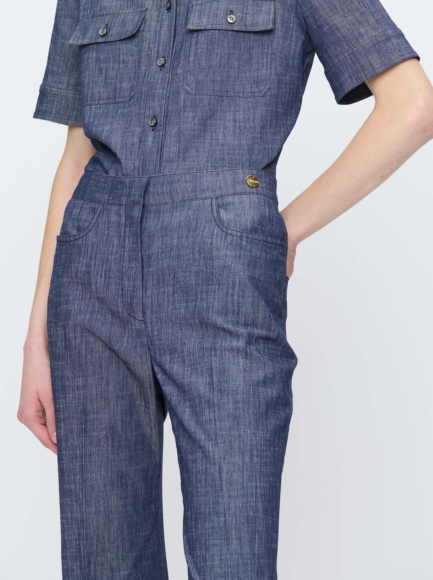 TONNE High rise jean Navy denim - Image 4