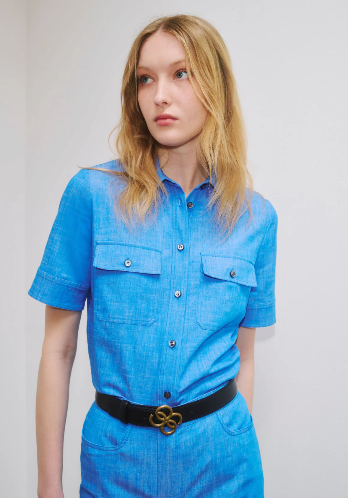 VESPER Denim Shirt Blue Indigo - Image 4
